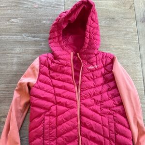 Marmot Girls reversible Pink and Coral Quilted Jacket